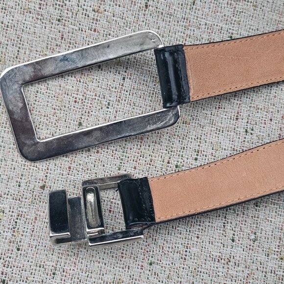 Worth Women Belt Black Genuine Leather Waistband Size M Adjustable main image 7
